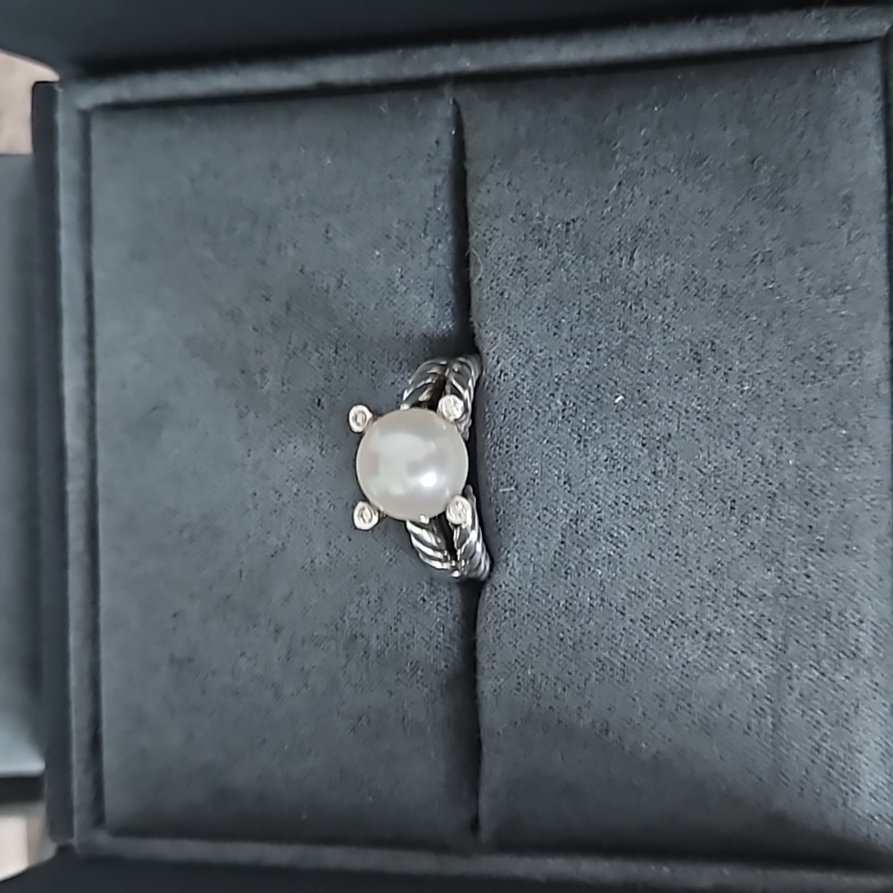 David Yurman Cable Collectibles Pearl Ring